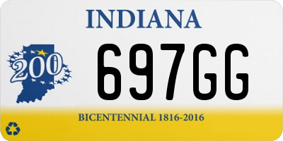 IN license plate 697GG