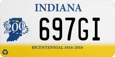 IN license plate 697GI