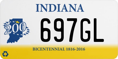 IN license plate 697GL