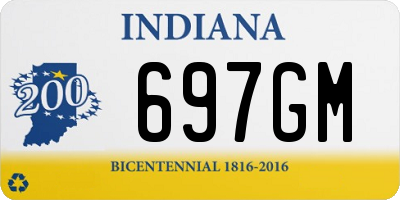 IN license plate 697GM