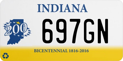 IN license plate 697GN