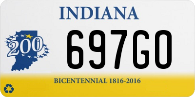 IN license plate 697GO