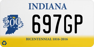 IN license plate 697GP