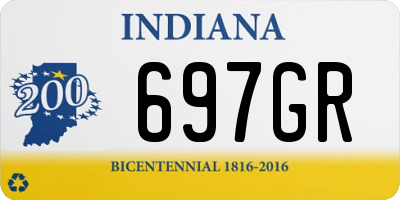 IN license plate 697GR