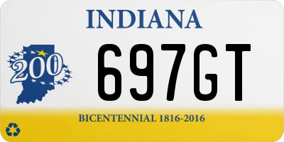 IN license plate 697GT