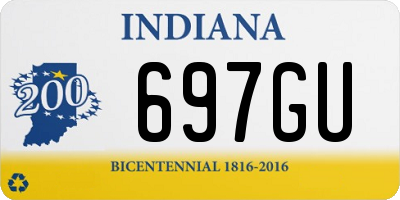 IN license plate 697GU