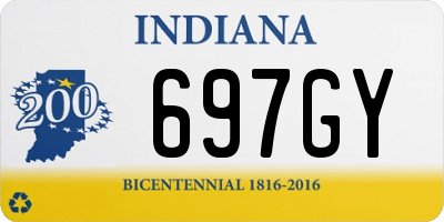 IN license plate 697GY