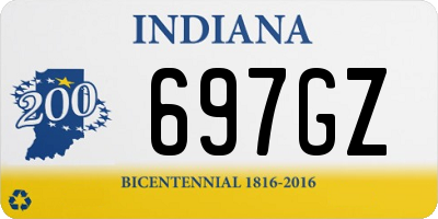 IN license plate 697GZ