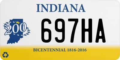 IN license plate 697HA