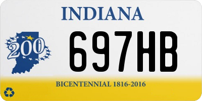 IN license plate 697HB