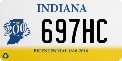 IN license plate 697HC