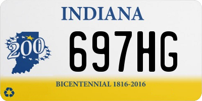 IN license plate 697HG
