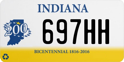 IN license plate 697HH