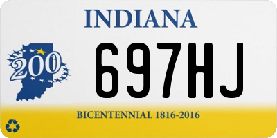 IN license plate 697HJ