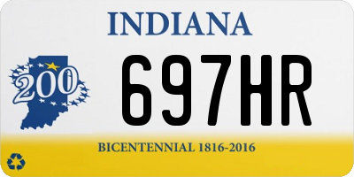 IN license plate 697HR