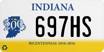 IN license plate 697HS