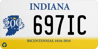 IN license plate 697IC