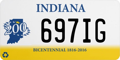 IN license plate 697IG