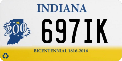 IN license plate 697IK