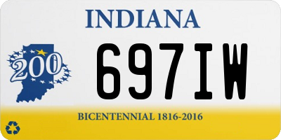 IN license plate 697IW