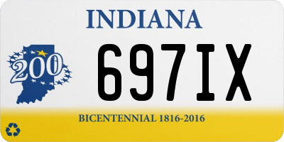 IN license plate 697IX