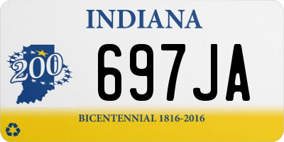 IN license plate 697JA