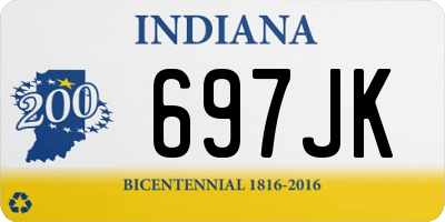 IN license plate 697JK
