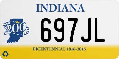 IN license plate 697JL