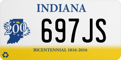 IN license plate 697JS