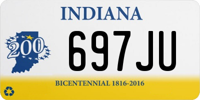 IN license plate 697JU