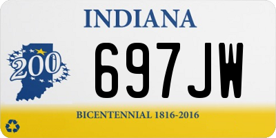 IN license plate 697JW