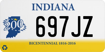 IN license plate 697JZ