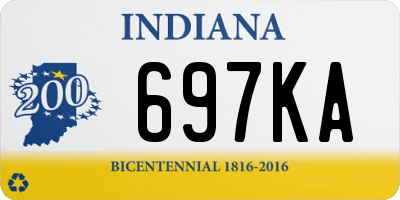 IN license plate 697KA