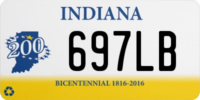 IN license plate 697LB