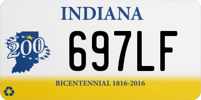 IN license plate 697LF
