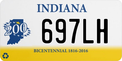 IN license plate 697LH
