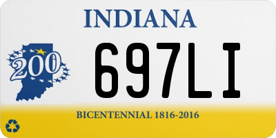 IN license plate 697LI