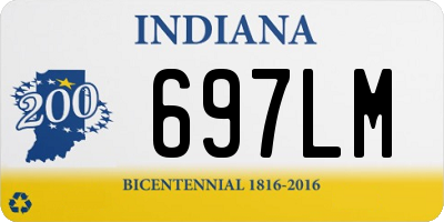 IN license plate 697LM