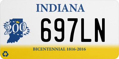 IN license plate 697LN