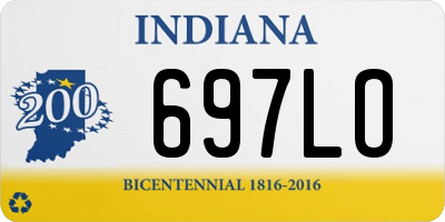 IN license plate 697LO