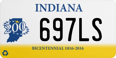 IN license plate 697LS
