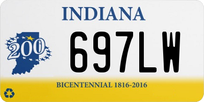 IN license plate 697LW