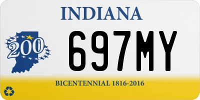 IN license plate 697MY