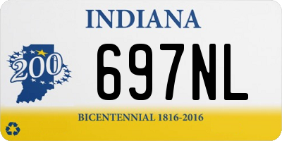 IN license plate 697NL