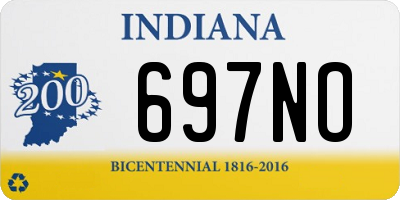 IN license plate 697NO