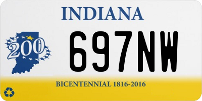 IN license plate 697NW