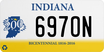 IN license plate 697ON