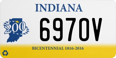 IN license plate 697OV