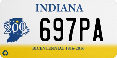 IN license plate 697PA