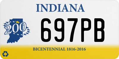 IN license plate 697PB